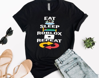 Eat Sleep Roblox Repeat Shirt: Gamer Kids Tee