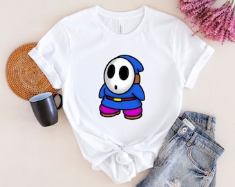 Blue Shy Guy Shirt, Retro Gamer Tee