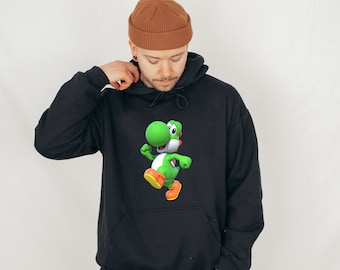 Mario Bros Yoshi Hoodie: Gamer Sweatshirt