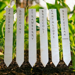 Personalized Garden Tags | Garden Stakes | Wood Garden Decoration | Herbs | Vegetables