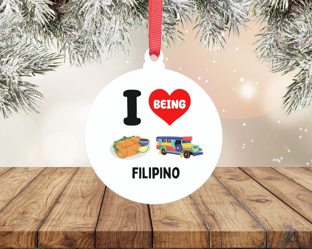 Filipino Christmas Ornament Personalized Ornaments Etsy