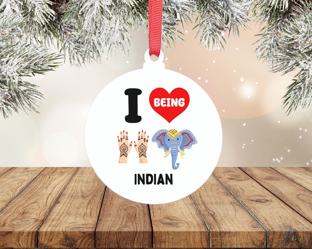 Indian Ornament Personalized Ornaments India Ornament Etsy