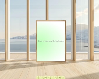 Mind Healing Affirmation Print: Mental Health Art (Digital Download)