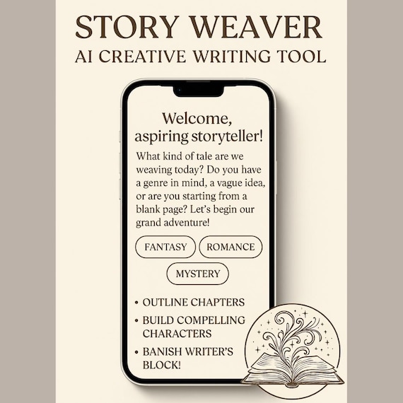 Story Weaver™ AI Custom GPT | Chapter-by-Chapter Story Planner + Character Builder | Writer’s Block Cure | Digital Writing Assistant