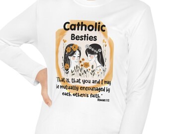 Catholic school best friends Youth Long Sleeve Tee | Besties | Best friends forever | Best gift idea for her | Back to school | Christmas