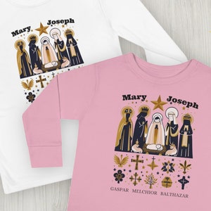 Catholic Three Kings Day shirt  | Epiphany Tee for Youth, kids and babies | Long sleeves top