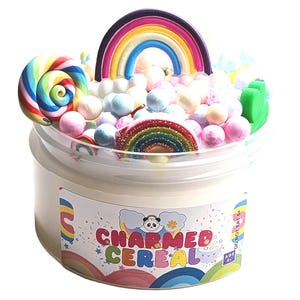Charmed Cereal Slime, ASMR Slime, Slime Shop, Crunchy Slime, Slime Kit, Slimes, Slime Gift, gloss, milk slime, Lucky Charms FAST SHIPPING