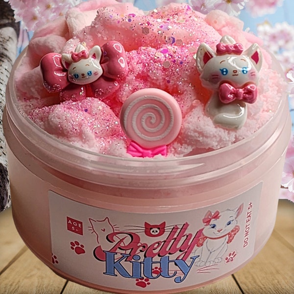 Pretty Kitty Slime, slime, cute slime gift, slime shop, slime kit, slimes, slime, diy slime, cloud slime, gift, icy slime FAST SHIPPING