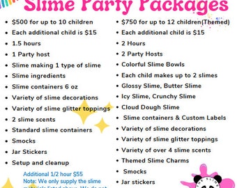 Slime Party, Slime Birthday Party, Local Slime, Slimes, Slime Shop, Butter Slime, Cloud Slime, Tampa, FL