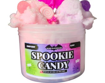 Spooky Candy Slime + Surprise Squishy: Cloud - Scented - Toy - Sensory