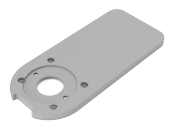 Piastra adattatrice XL per buste di copia, compatibile con Makita RT0702C | Piastra scorrevole maggiorata, compatibile con fresatrici per bordi Makita