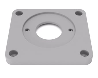 Piastra adattatrice per manicotti di copia adatti a Bosch GKF 550 | Piastra scorrevole adatta a fresatrici per bordi Bosch