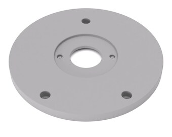 Piastra adattatrice XL per manicotti di copia, compatibile con l'unità di immersione Bosch AdvancedTrimRouter | Piastra scorrevole allargata, compatibile con fresatrici Bosch