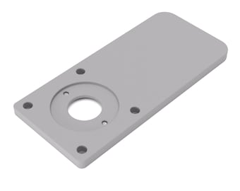 Piastra adattatrice XL per buste di copiatura, compatibile con Makita DRT52 | Piastra scorrevole maggiorata, compatibile con fresatrici per bordi Makita