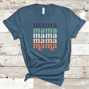 Mama T-Shirt, Mama Shirt, Mama Repeat Tee, Mom Shirt