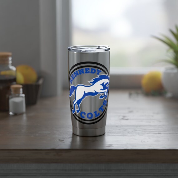 Kennedy Colts Tumbler, Kennedy Water Bottle, Colts Cup 