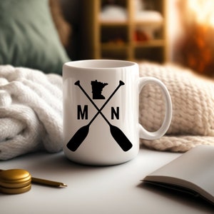 Minnesota Ceramic Mug 11oz, Minnesota Anchors Mug, State Mug, MN Mug