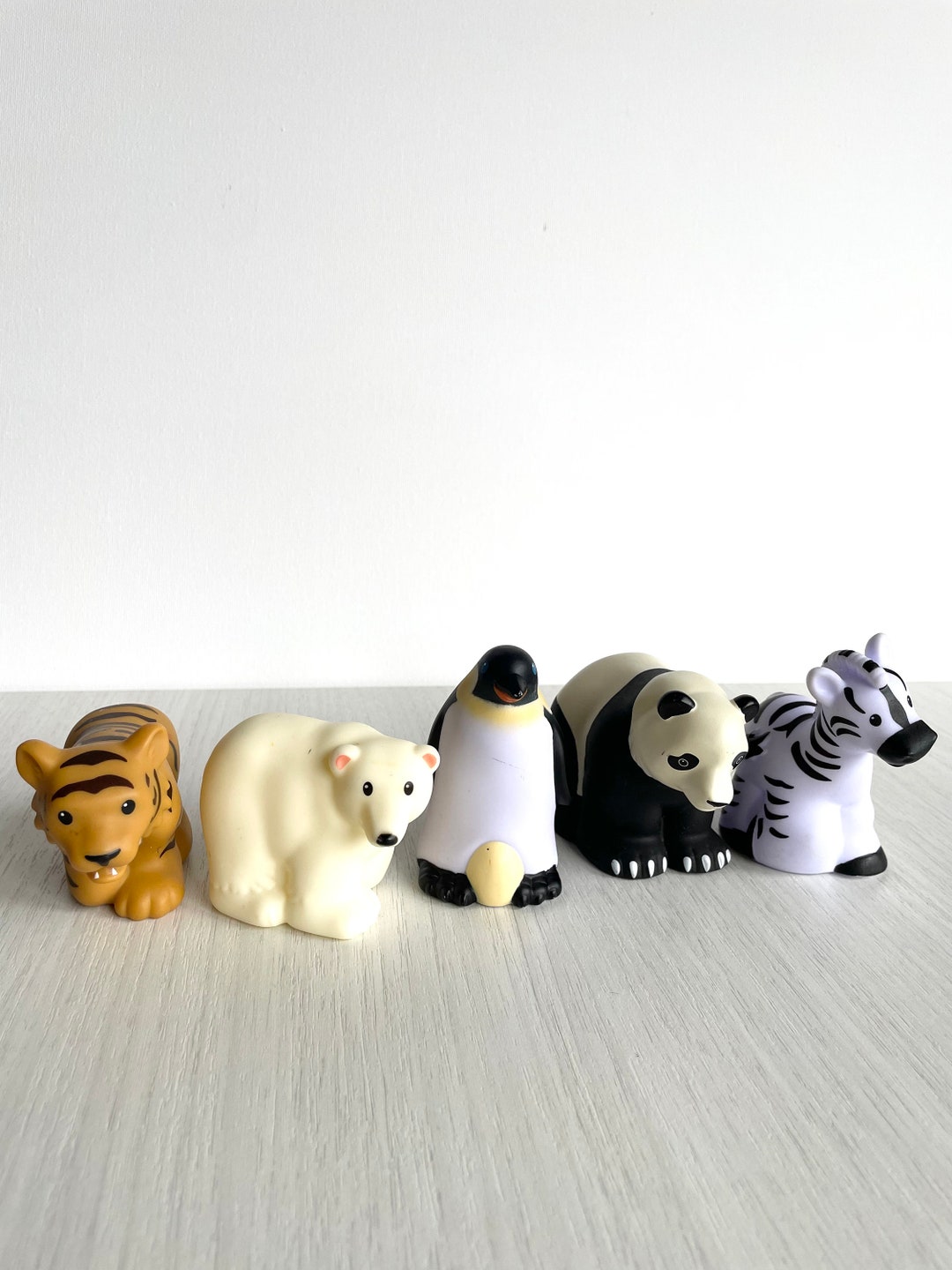 Little People Zoo Animals: Tiger, Polar Bear, Penguin, Panda, Zebra ...