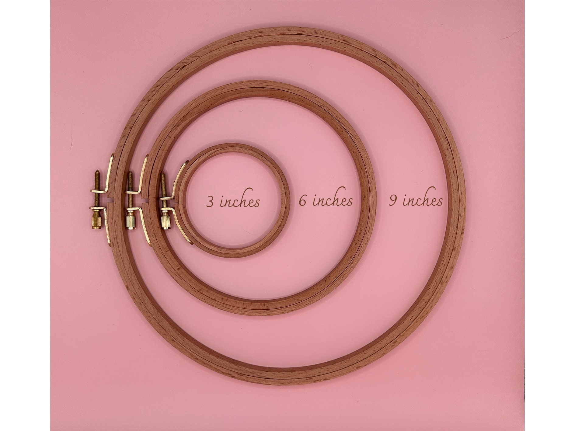 Embroidery Hoop Wooden Bamboo Embroidery Frame Cross Stitch Hoop