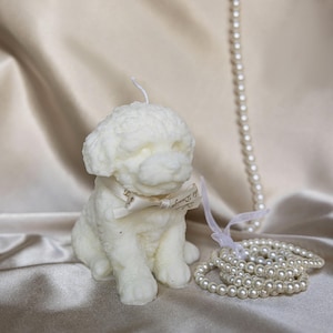 Dog Lovers Gift, Large Dog Candle, doodle shaped candle, soy coconut wax candle, cute dog candle,  poodle candle, goldendoodle candle