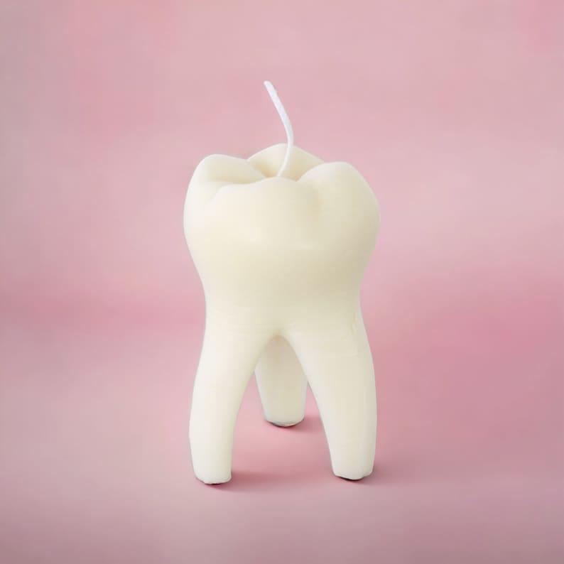 Tooth Candle Dentist Gift Gothic Candle Dental Student Etsy