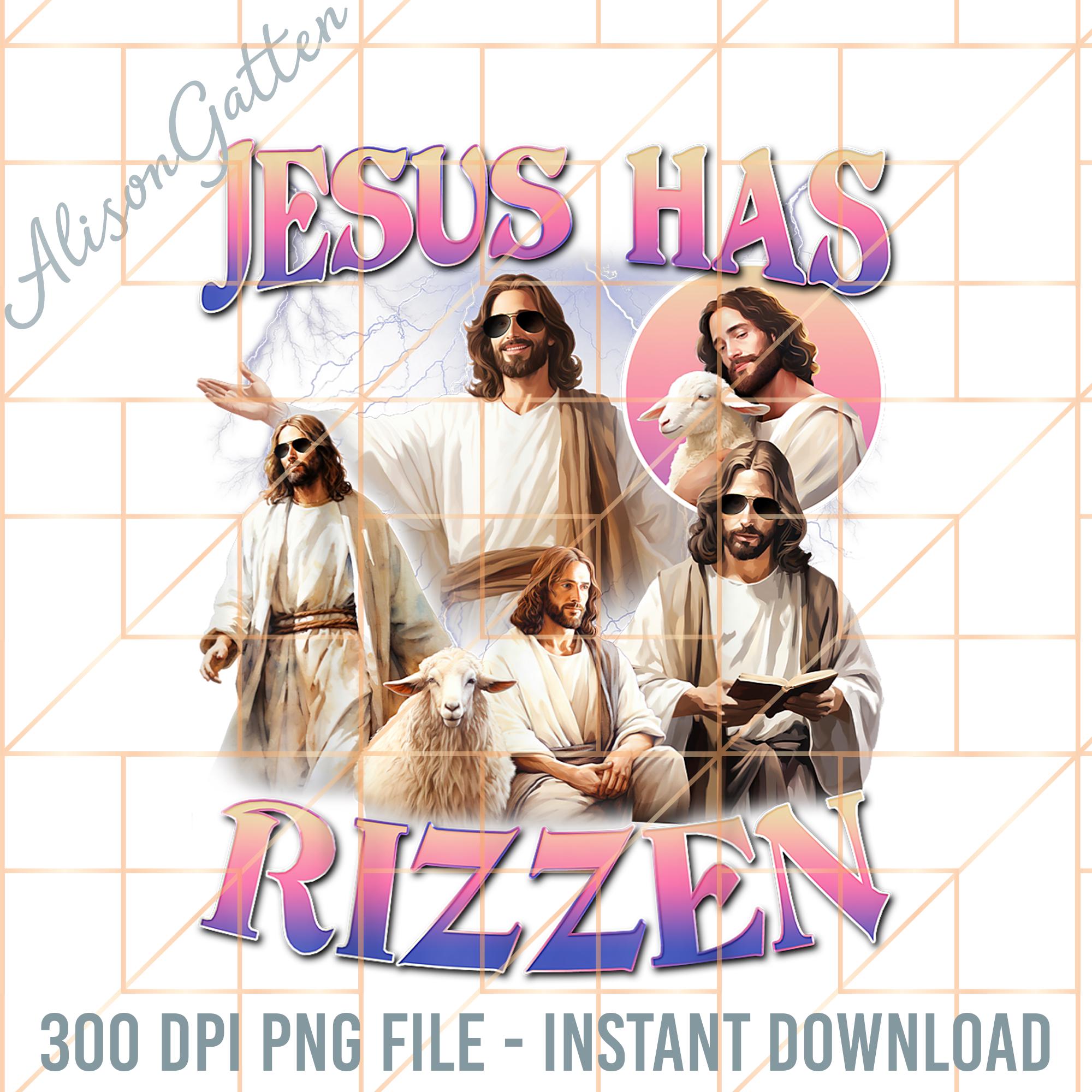 Jesus Has Rizzen Png, He is Risen Png, Happy Easter Day Png, Christian ...