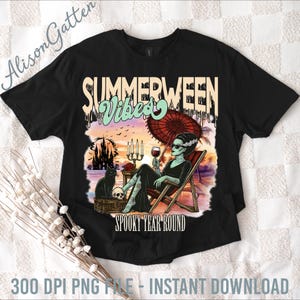 Summerween Vibes Png, Wicked Summer Png, Summer Halloween Png, Halloween in Summer Png, Halloween Png, Spooky Season Png, Summer Vibes Png