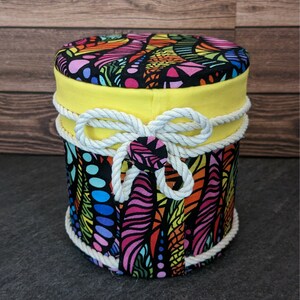 Kaleidoscope Storage Can - Multipurpose Fabric Decorated Cans