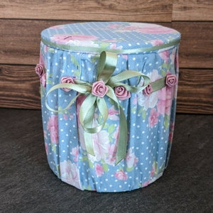 Romantic Rose Storage Can - Multipurpose Fabric Decorated Cans