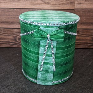Emerald Storage Can - Multipurpose Fabric Decorated Cans