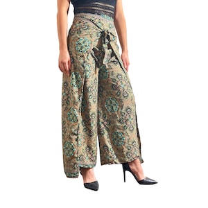 Paisley Design Wrap Pants