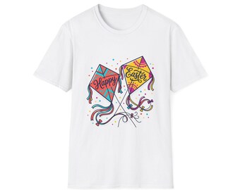 Happy Easter Kites T-Shirt | Colorful Spring Kite Illustration