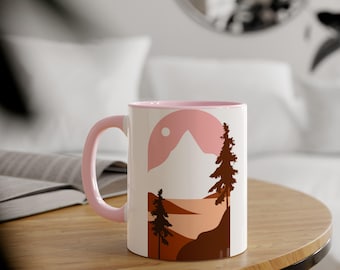 Pink Mountain Sunset Mug