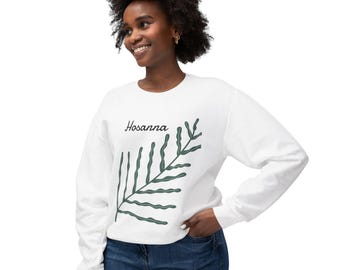 Hosanna Palm Branch Sweatshirt | Religious Christian Easter