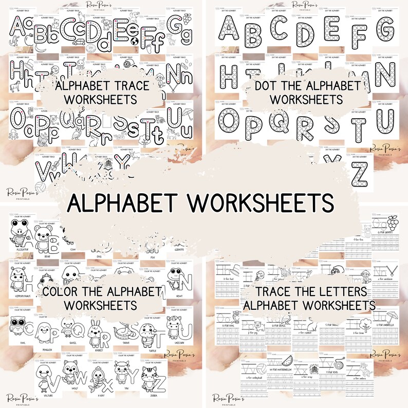 Alphabet Worksheets, Homeschool, Classroom, Learning, Abcs, Tracing ...