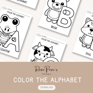 Color the Alphabet, Worksheets, Homeschool, Classroom, Learning, ABCs, Coloring Sheets