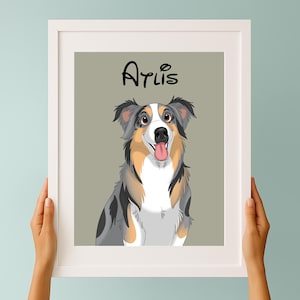 Cartoon Pet Portrait | Custom Gift | Cat, Dog, Horse, Rabbit Portrait From Photo | Disney Pet Portrait | Cartoon Style | Illustration
