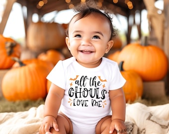 Cute Ghost SVG, PNG, PDF Files, All the Ghouls love me svg, Baby Halloween svg, Halloween Ghost Svg, Spooky season svg, Ghost svg for cricut