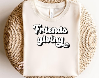 Friendsgiving 2024 SVG, PNG PDF Happy Freindsgiving Cut File for Cricut, Thanksgiving Svg Design perfect Friendsgiving party t-shirts