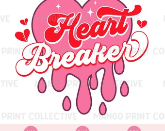 Anti Valentine Svg, Heart Breaker svg, Cut Files for Cricut and Silhouette Cutting / Craft Machines, Sublimation Designs, Digital Download