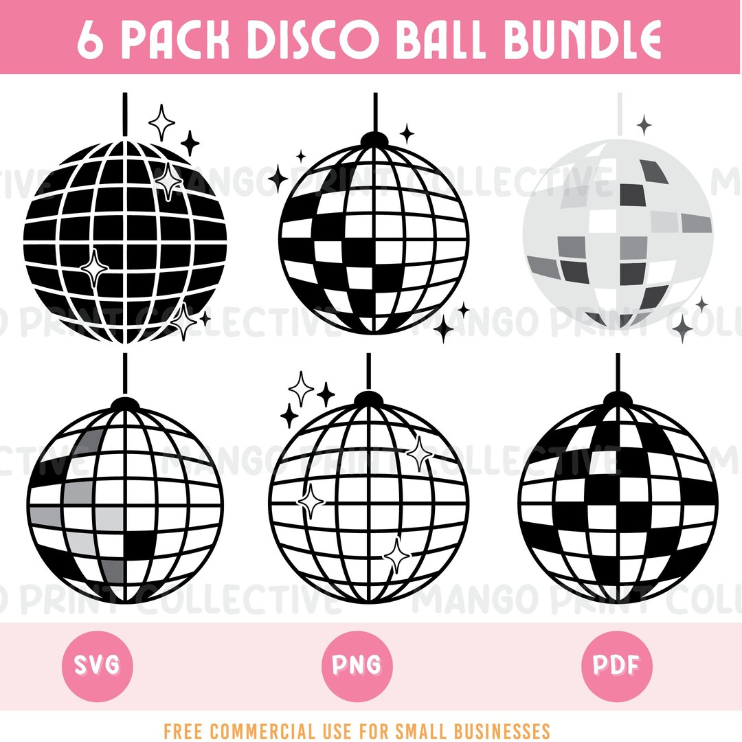 Disco Ball SVG, Mirror Ball Svg, Groovy Svg, Dance Svg, Disco Ball Png