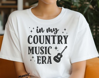 Música Country SVG, En mi era de la música country, Country Girl Cut Files para Cricut y Silhouette Cutting/Craft Machines, Transferencia de sublimación
