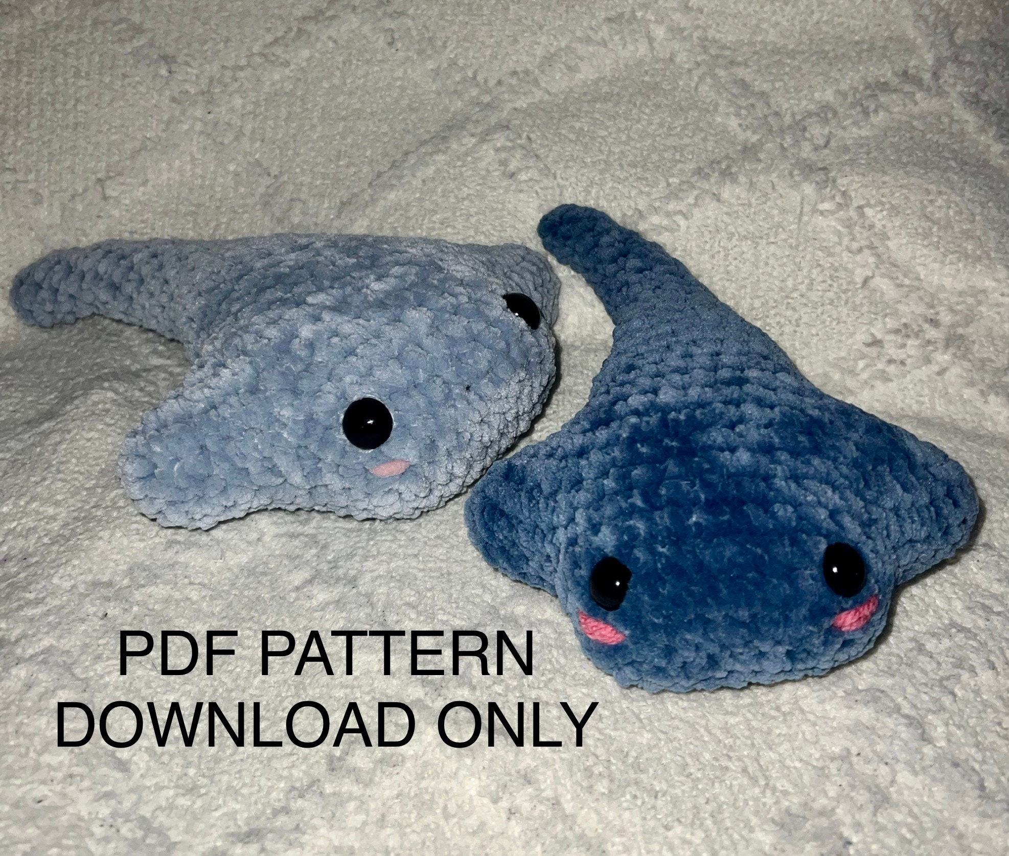 Crochet Stingray Pattern Etsy