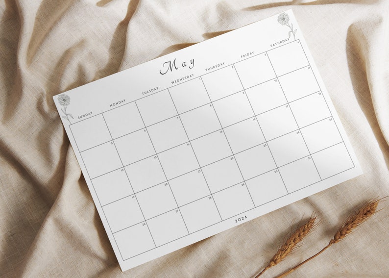 Editable May 2024 Calendar May Calendar Editable Calendar Printable