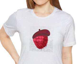 80s Music Short Sleeve Tee Raspberry Beret Prince Style T Shirt Paisley Cute Fun Music T Shirt Music Lover Gift Tee Song Lyrics MTV Shirt