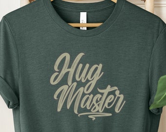 Hug Master T-shirt Love Peace Shirt Cute Funny Tee Peace and Love Statement Shirt Hugger Stylish Summer Unity Tee Together Kindness