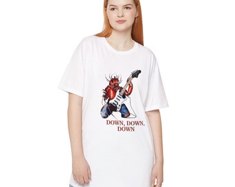 Rock Lobster Long T Shirt 80s Music MTV Shirt Extra long Fit Shirt Gift for Music Lover Retro Shirt Trendy Funny Tee Summer Vibes Rock Star