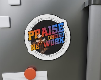 Praise United Network Christian Music Playlist Die-Cut Magnet