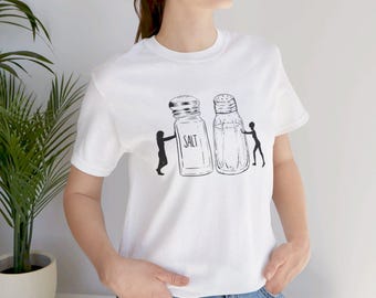 Song Lyrics T Shirt Retro 80s Salt Pepper Shirt Funny Cute Music Shirt Trendy Style Gift for Mom T Shirt MTV Music Rap Music Tee