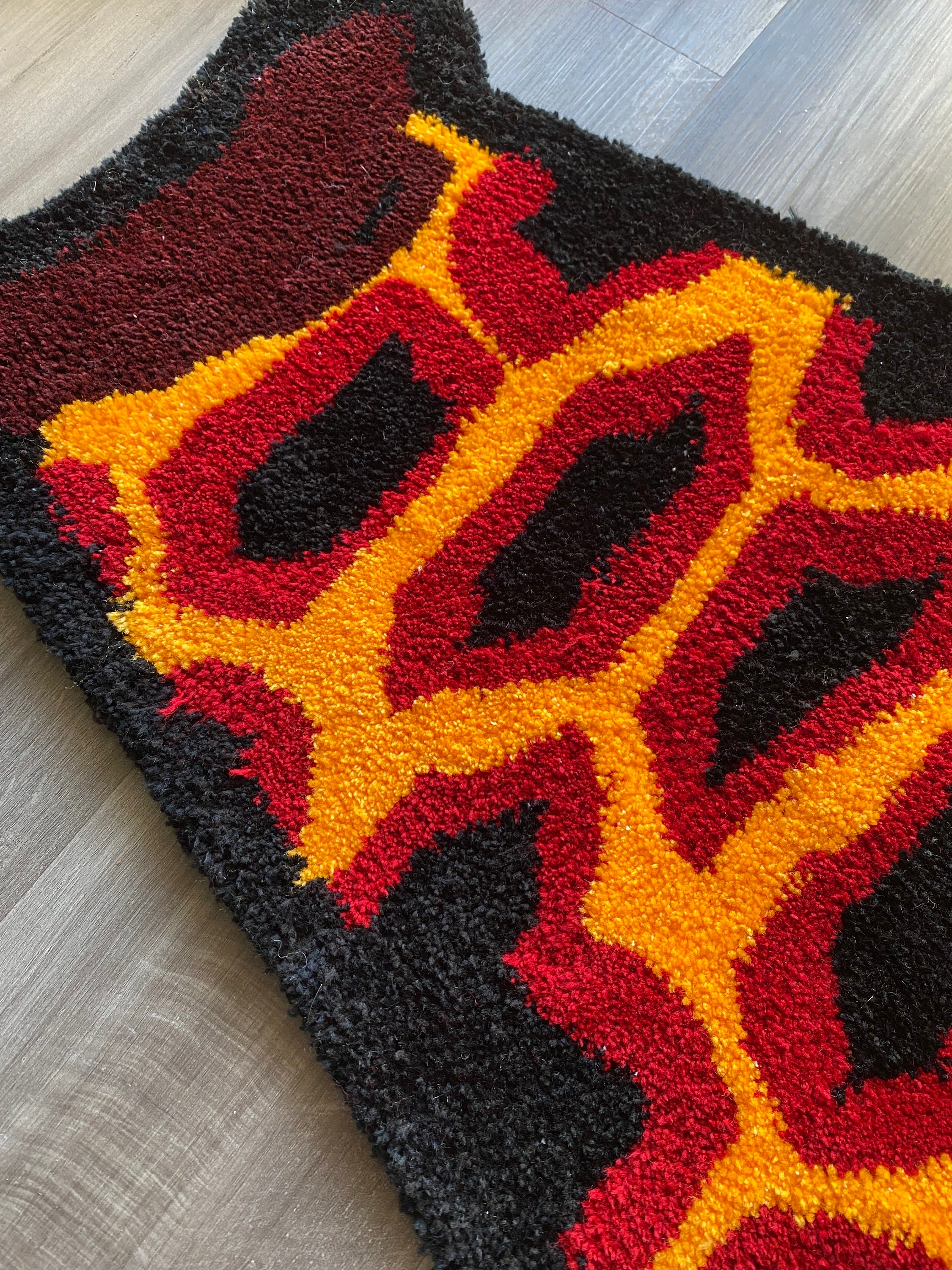 Old School Runescape Infernal fire Cape Rug Etsy